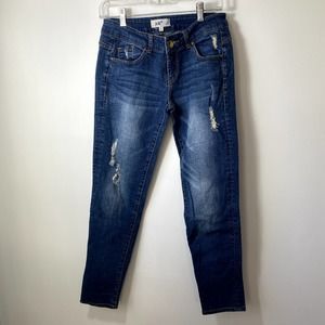 Jolt Distressed Jeans Size 3 Denim Cropped Pants